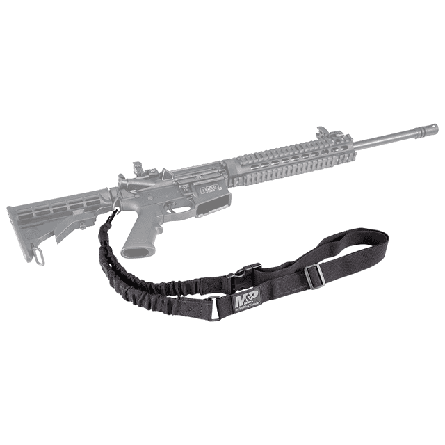 M&P Accessories 110030 Single Point Sling Kit made of Black Nylon with Adjustable Bungee Design for AR Platform M&P Accessories 110030 Single Point Sling Kit made of Black Nylon with Adjustable Bungee Design for AR Platform