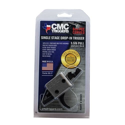 CMC Triggers 95501 Drop-In PCC AR-15, AR-10 9mm Single-Stage Curved 3.00-3.50 lbs CMC Triggers 95501 Drop-In PCC AR-15, AR-10 9mm Single-Stage Curved 3.00-3.50 lbs