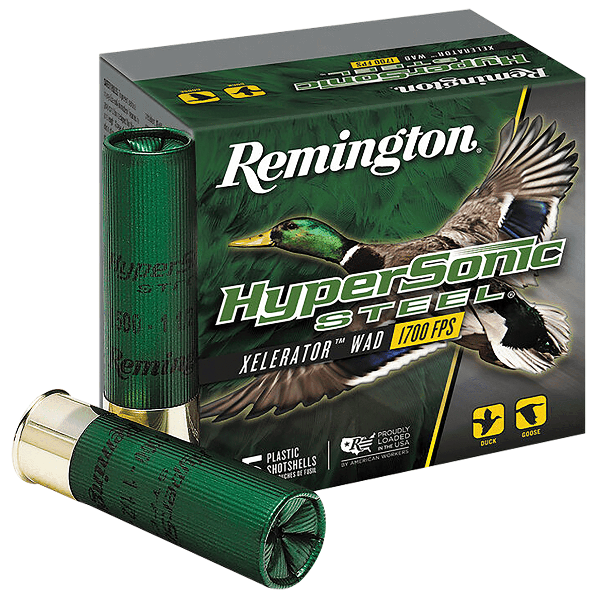Remington Ammunition 26793 HyperSonic Steel 12 Gauge 3.50" 1 3/8 oz BB Shot 25 Per Box Remington Ammunition 26793 HyperSonic Steel 12 Gauge 3.50" 1 3/8 oz BB Shot 25 Per Box