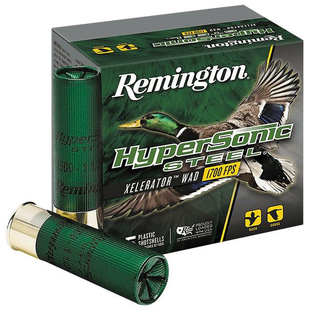 Remington Ammunition 26793 HyperSonic Steel 12 Gauge 3.50" 1 3/8 oz BB Shot 25 Per Box Remington Ammunition 26793 HyperSonic Steel 12 Gauge 3.50" 1 3/8 oz BB Shot 25 Per Box