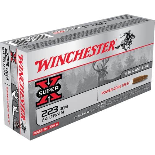 Winchester Ammo X223LF Super-X 223 Rem 64 gr Power-Core 95/5 20 Bx/ 10 Cs Winchester Ammo X223LF Super-X 223 Rem 64 gr Power-Core 95/5 20 Bx/ 10 Cs