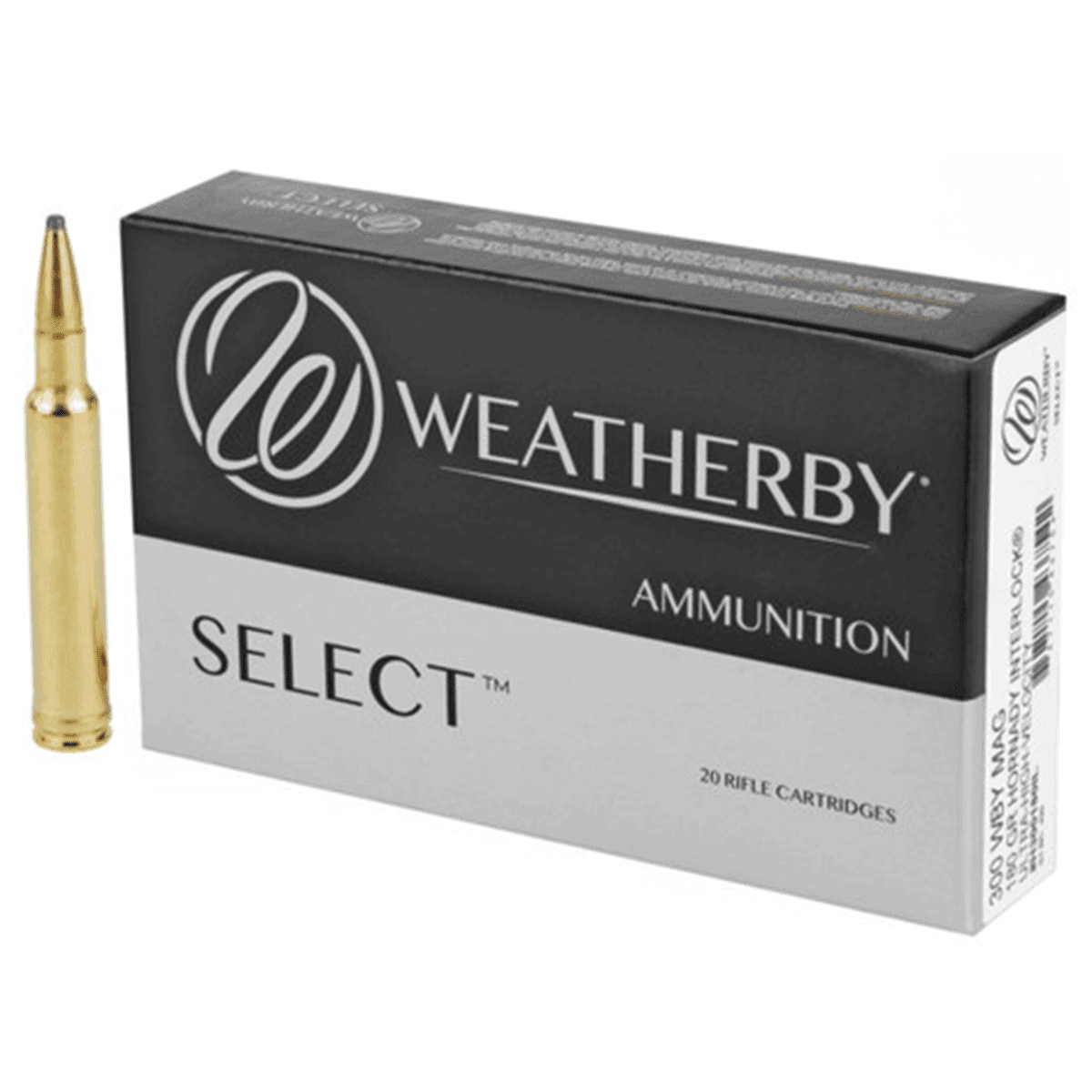 Weatherby H300180IL Select Plus 300 Wthby Mag 180 gr Hornady Interlock 20 Bx/ 10 Cs Weatherby H300180IL Select Plus 300 Wthby Mag 180 gr Hornady Interlock 20 Bx/ 10 Cs