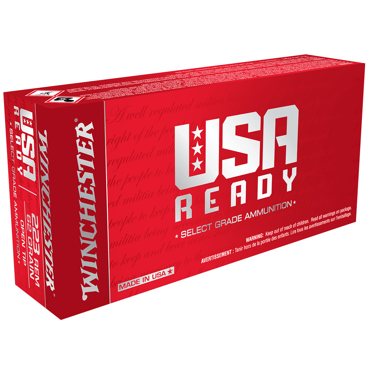 Winchester Ammo USA Ready 223 Rem 62 gr Open Tip Rifle Ammo Winchester Ammo USA Ready 223 Rem 62 gr Open Tip Rifle Ammo