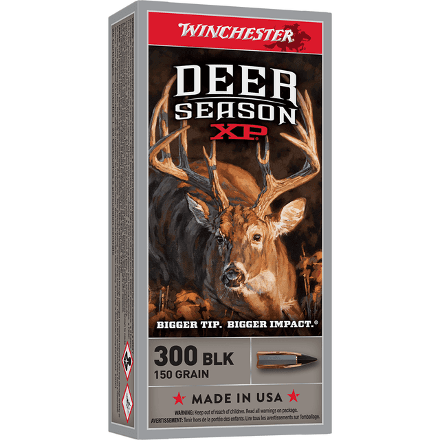 Winchester Ammo X300BLKDS Deer Season XP 300 Blackout 150 gr Extreme Point 20 Bx Winchester Ammo X300BLKDS Deer Season XP 300 Blackout 150 gr Extreme Point 20 Bx