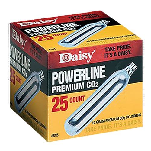 Daisy 7025 PowerLine CO2 Cylinder 12 gram 25 Pack Daisy 7025 PowerLine CO2 Cylinder 12 gram 25 Pack