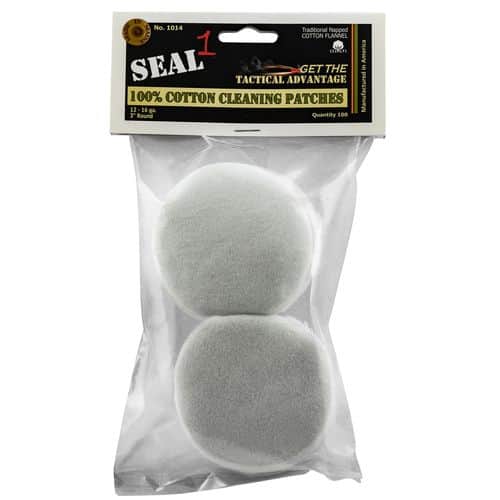 Seal 1 1014 Cleaning Patches 12,16 Gauge Cotton 100 Per Bag Seal 1 1014 Cleaning Patches 12,16 Gauge Cotton 100 Per Bag