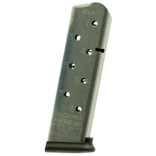 CMC Products 17130 1911 Railed Power Mag Full Size 45 ACP 1911 Government 8rd Stainless Detachable CMC Products 17130 1911 Railed Power Mag Full Size 45 ACP 1911 Government 8rd Stainless Detachable