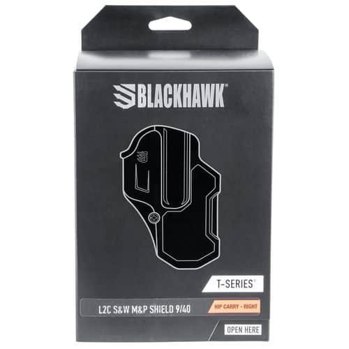 Blackhawk 410759BKR T-Series L2C Black Matte Polymer OWB S&W M&P Shield 9,40 Right Hand Blackhawk 410759BKR T-Series L2C Black Matte Polymer OWB S&W M&P Shield 9,40 Right Hand