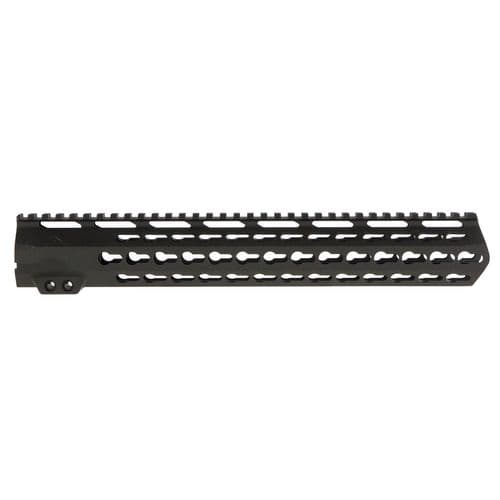 Aim Sports MTK13L308 AR Keymod Handguard Rifle 6061-T6 Aluminum Black Hard Coat Anodized Low Aim Sports MTK13L308 AR Keymod Handguard Rifle 6061-T6 Aluminum Black Hard Coat Anodized Low