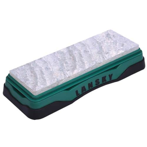 Lansky LBS6S Natural Arkansas Sharpener Soft AR Stone Walnut Block Lansky LBS6S Natural Arkansas Sharpener Soft AR Stone Walnut Block
