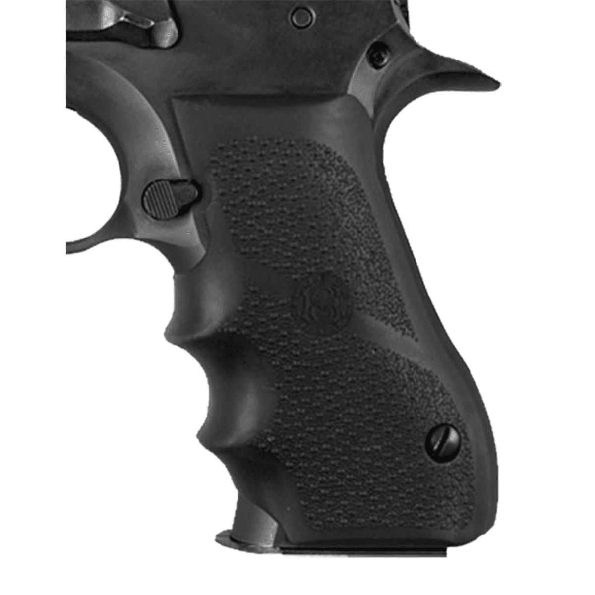 Hogue Rubber Grip, Black with Finger Grooves for Magnum Research Baby Eagle (9/40), IWI Jericho, Uzi Eagle - 76000 Hogue Rubber Grip, Black with Finger Grooves for Magnum Research Baby Eagle (9/40), IWI Jericho, Uzi Eagle - 76000