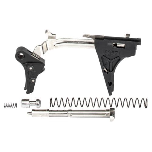 ZEV FFTPROULT4G9BB Pro Trigger Ultimate Kit with Black Safety Compatible with Glock 17, 19, 26, 34 Gen 4 Flat ZEV FFTPROULT4G9BB Pro Trigger Ultimate Kit with Black Safety Compatible with Glock 17, 19, 26, 34 Gen 4 Flat