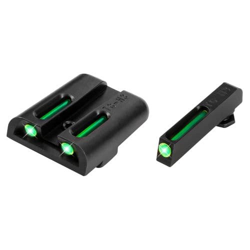 Truglo TG131GT2 Brite-Site TFO High Set Fits Glock 20/21/29/30/31/32/37 Tritium/Fiber Optic Green Front/Rear Black Truglo TG131GT2 Brite-Site TFO High Set Fits Glock 20/21/29/30/31/32/37 Tritium/Fiber Optic Green Front/Rear Black