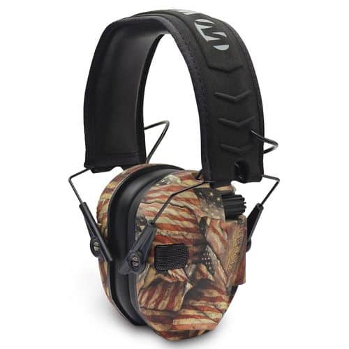 Walkers GWPRSEMBARM Razor Slim Electronic Earmuff 23 dB USA Flag Walkers GWPRSEMBARM Razor Slim Electronic Earmuff 23 dB USA Flag