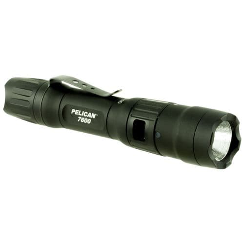 Pelican 7600 7600 Tactical 944/479/37 Lumens LED Aluminum Black Lithium Ion Pelican 7600 7600 Tactical 944/479/37 Lumens LED Aluminum Black Lithium Ion