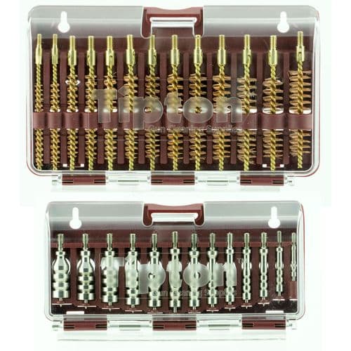 Tipton 444777 Ultra Jag Best Bore Brush Set with Hinged Box .17 - .45 Cal 26 Pieces 1 Set Tipton 444777 Ultra Jag Best Bore Brush Set with Hinged Box .17 - .45 Cal 26 Pieces 1 Set