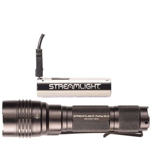 Streamlight 88084 ProTac HL-X USB 1000/400/65 Lumens C4 LED Aluminum Black Lithium with UBS Charge Cord Streamlight 88084 ProTac HL-X USB 1000/400/65 Lumens C4 LED Aluminum Black Lithium with UBS Charge Cord