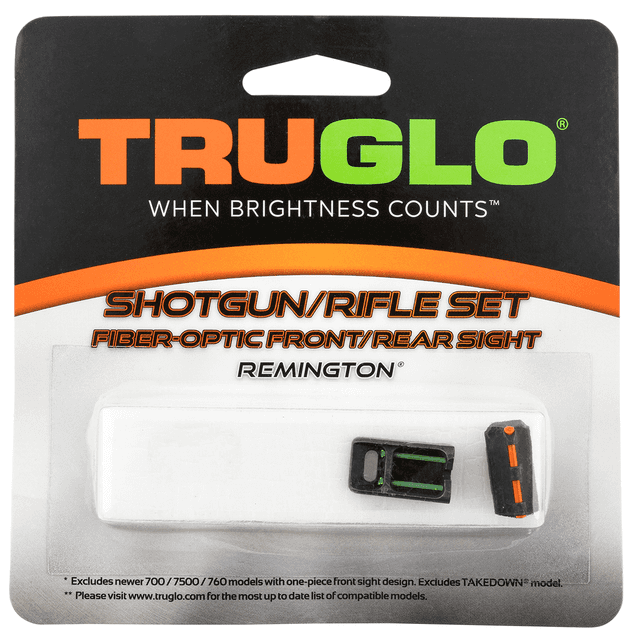 TruGlo Fiber-Optic Sights For Remington Black | Red Fiber Optic Front Sight | Green Fiber Optic Rear Sight TG110W TruGlo Fiber-Optic Sights For Remington Black | Red Fiber Optic Front Sight | Green Fiber Optic Rear Sight TG110W