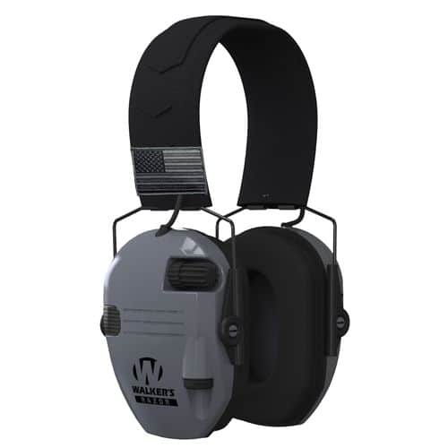 Walkers GWPRSEMPATGY Razor Patriot Electronic Earmuff 23 dB Gray *Exclusive* Walkers GWPRSEMPATGY Razor Patriot Electronic Earmuff 23 dB Gray *Exclusive*