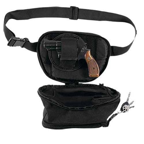 Bulldog BD860 Fanny Pack Size Medium Black Nylon Waistband Ambidextrous Bulldog BD860 Fanny Pack Size Medium Black Nylon Waistband Ambidextrous
