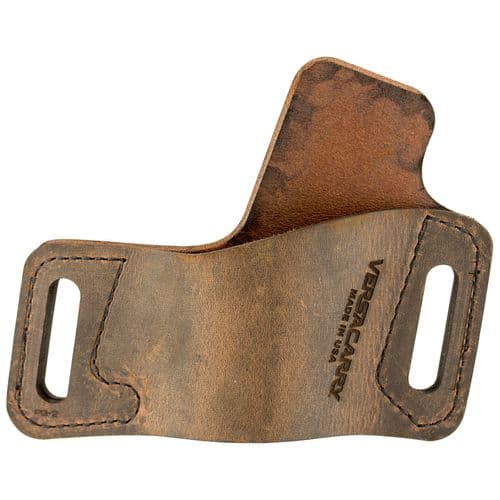 Versacarry WBOWB23 Protector OWB Fits Glock 42/43 Water Buffalo Distressed Brown Versacarry WBOWB23 Protector OWB Fits Glock 42/43 Water Buffalo Distressed Brown