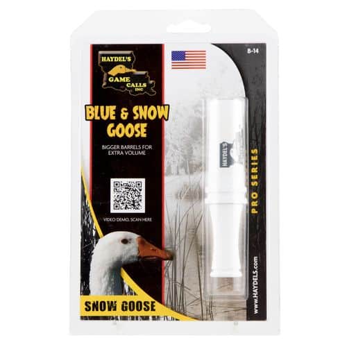 Haydels B14 Blue & Snow Goose Goose Call White Plastic Haydels B14 Blue & Snow Goose Goose Call White Plastic