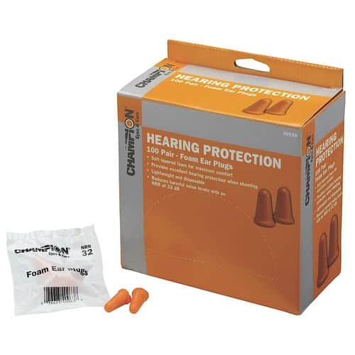 Champion Targets 40959 Ear Plugs Foam Orange 100 Pair Champion Targets 40959 Ear Plugs Foam Orange 100 Pair
