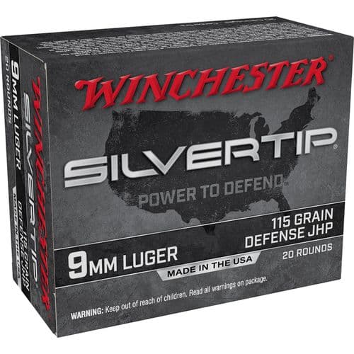 Winchester Ammo W9MMST Super-X 9mm Luger 115 gr Silvertip Hollow Point 20 Bx Winchester Ammo W9MMST Super-X 9mm Luger 115 gr Silvertip Hollow Point 20 Bx
