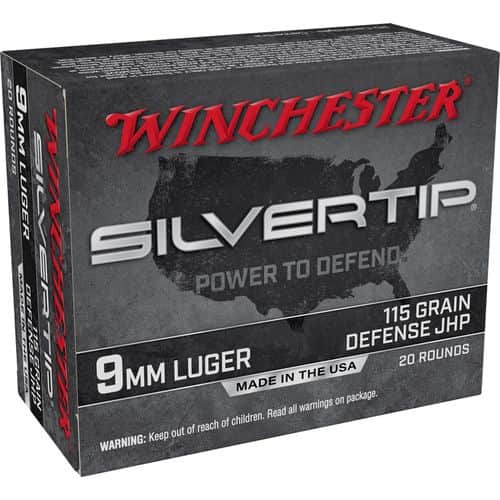 Winchester Ammo W9MMST Super-X 9mm Luger 115 gr Silvertip Hollow Point 20 Bx Winchester Ammo W9MMST Super-X 9mm Luger 115 gr Silvertip Hollow Point 20 Bx
