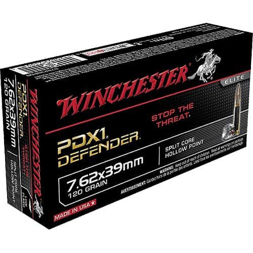 Winchester Ammo S76239PDB Defender 7.62x39mm 120 gr Split Core Jacketed Hollow Point 20 Bx/ 10 Cs Winchester Ammo S76239PDB Defender 7.62x39mm 120 gr Split Core Jacketed Hollow Point 20 Bx/ 10 Cs