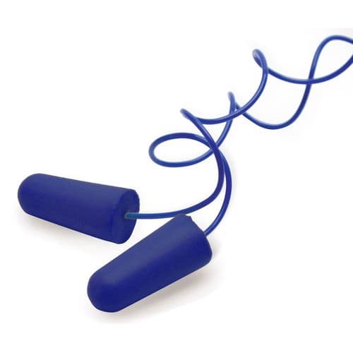 Walkers GWP-SF-EPCORD-BL Corded Earplugs 33 dB Blue 2 Pack w/Case Walkers GWP-SF-EPCORD-BL Corded Earplugs 33 dB Blue 2 Pack w/Case