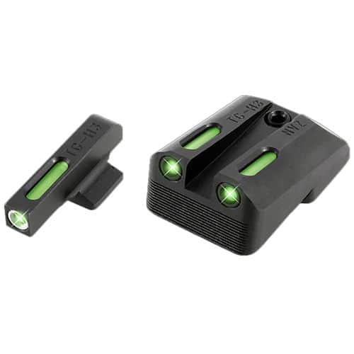Truglo TG13NV1A Brite-Site TFX Day/Night Sights 1911 Pistol with Novak 260-450 Tritium/Fiber Optic Green w/White Outline Front Green Rear Black Truglo TG13NV1A Brite-Site TFX Day/Night Sights 1911 Pistol with Novak 260-450 Tritium/Fiber Optic Green w/White Outline Front Green Rear Black
