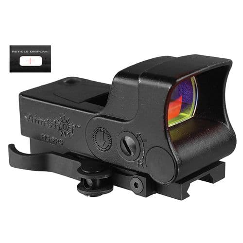 Aimshot HGPROB HG-Pro 1x 34mm Obj Red Crosshair Black Hard Coat Anodized CR123A Lithium Aimshot HGPROB HG-Pro 1x 34mm Obj Red Crosshair Black Hard Coat Anodized CR123A Lithium