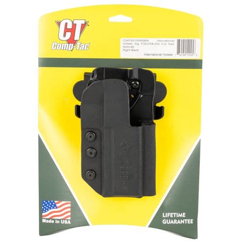Comp-Tac C241SS189RBKN International Black Kydex OWB SIG P320, RX, 250 Compact Right Hand Comp-Tac C241SS189RBKN International Black Kydex OWB SIG P320, RX, 250 Compact Right Hand