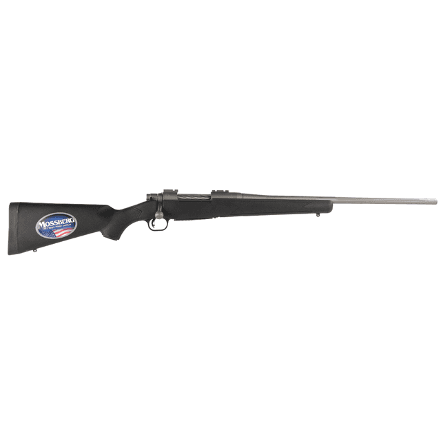 Mossberg 28009 Patriot 270 Win 5+1 22" Fluted Barrel w/Recessed Match Crown, Cerakote Stainless Steel, Spiral-Fluted Bolt, Synthetic Stock, Drop Box Magazine, Adjustable LBA Trigger Mossberg 28009 Patriot 270 Win 5+1 22" Fluted Barrel w/Recessed Match Crown, Cerakote Stainless Steel, Spiral-Fluted Bolt, Synthetic Stock, Drop Box Magazine, Adjustable LBA Trigger