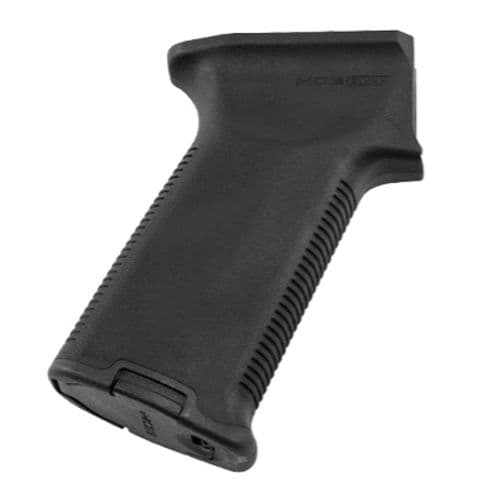 Magpul MAG537BLK MOE+ Grip Black Polymer with OverMolded Rubber for AK-47, AK-74 Magpul MAG537BLK MOE+ Grip Black Polymer with OverMolded Rubber for AK-47, AK-74