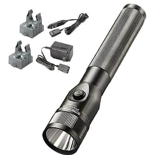 Streamlight 75713 Stinger LED 425/200/100 Lumens C4 LED Aluminum Black 3 Cell Sub-C NiCd 3.6V with 120V AC/12V DC Smart Charger Streamlight 75713 Stinger LED 425/200/100 Lumens C4 LED Aluminum Black 3 Cell Sub-C NiCd 3.6V with 120V AC/12V DC Smart Charger