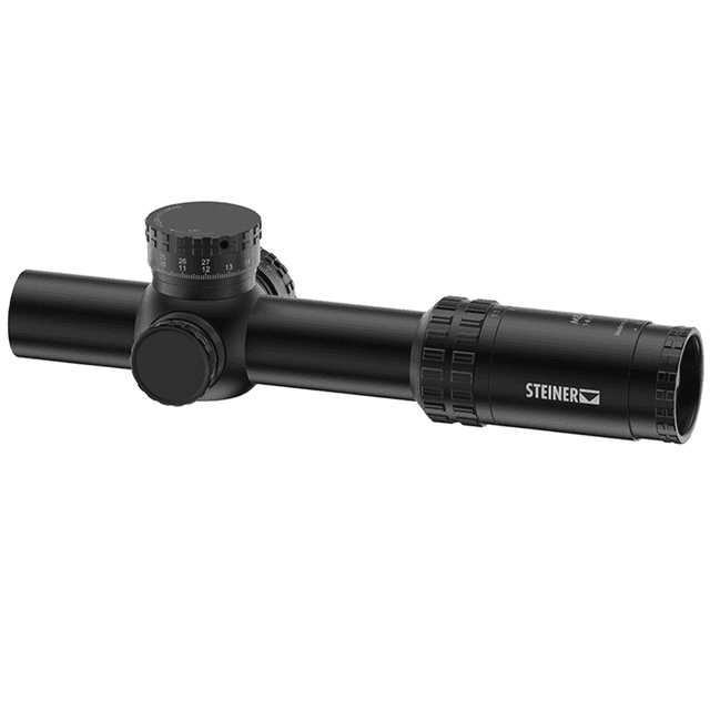 Steiner 8723 M8Xi Black 1-8x24mm 34mm Tube G2B Mil-Dot Reticle Steiner 8723 M8Xi Black 1-8x24mm 34mm Tube G2B Mil-Dot Reticle