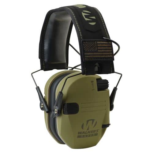 Walkers GWPRSEMPAT Razor Patriot Electronic Earmuff 23 dB OD Green Walkers GWPRSEMPAT Razor Patriot Electronic Earmuff 23 dB OD Green