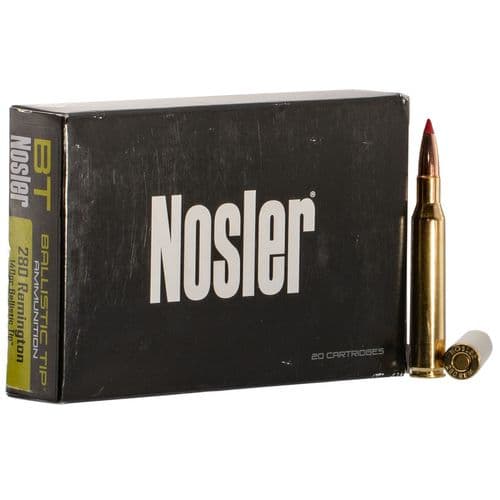Nosler 40073 Ballistic Tip Hunting 280 Rem 140 gr Ballistic Tip 20 Bx/ 10 Cs Nosler 40073 Ballistic Tip Hunting 280 Rem 140 gr Ballistic Tip 20 Bx/ 10 Cs