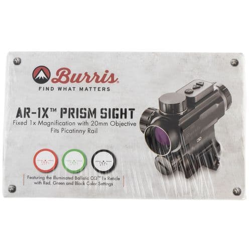 Burris 300214 AR-1X 1x 20mm Illuminated Ballistic CQ Matte Black Burris 300214 AR-1X 1x 20mm Illuminated Ballistic CQ Matte Black