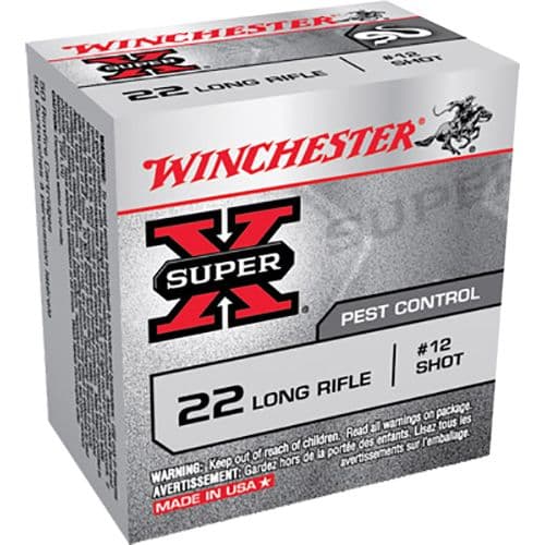 Winchester Ammo Super X 22 LR #12 Shot 50 Per Box/ 100 Case - X22LRS Winchester Ammo Super X 22 LR #12 Shot 50 Per Box/ 100 Case - X22LRS