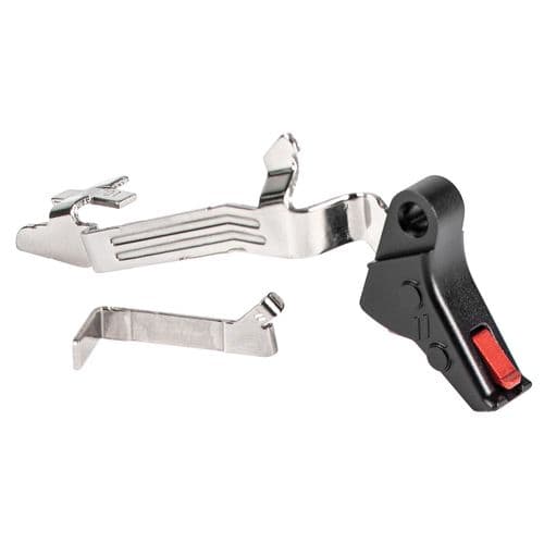 ZEV FFTPROBAR5GBR Pro Trigger BAR Kit with Red Safety Compatible with Glock 17, 19, 19x, 26, 34 Gen 5 Flat ZEV FFTPROBAR5GBR Pro Trigger BAR Kit with Red Safety Compatible with Glock 17, 19, 19x, 26, 34 Gen 5 Flat