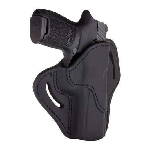 1791 Gunleather BH24SBLR BH2.4 OWB 2.4 Stealth Black Leather Belt Slide Fits Walther PPQ/Sig P320/Springfield XD-M 1791 Gunleather BH24SBLR BH2.4 OWB 2.4 Stealth Black Leather Belt Slide Fits Walther PPQ/Sig P320/Springfield XD-M