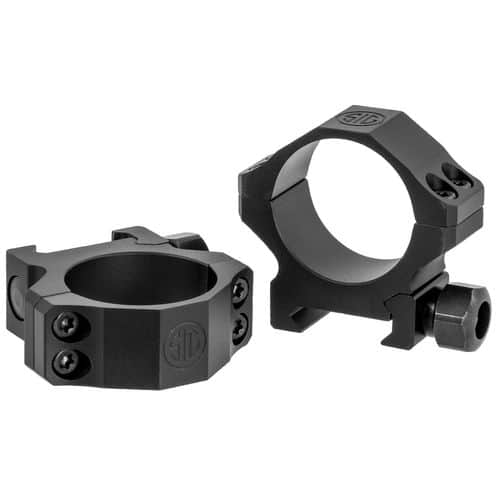 Sig Sauer Electro-Optics SOA10011 Alpha1 Tactical 30mm Ring Set Low Aluminum Black Matte Sig Sauer Electro-Optics SOA10011 Alpha1 Tactical 30mm Ring Set Low Aluminum Black Matte