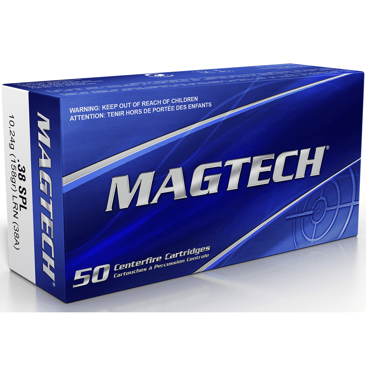Magtech 38A Range/Training 38 Special 158 gr Lead Round Nose 50 Per Box Magtech 38A Range/Training 38 Special 158 gr Lead Round Nose 50 Per Box