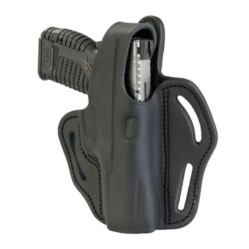 1791 Gunleather BHX3SBLR BHX OWB Size 03 Stealth Black Leather Belt Slide Compatible w/Glock/S&W M&P Shield Right Hand 1791 Gunleather BHX3SBLR BHX OWB Size 03 Stealth Black Leather Belt Slide Compatible w/Glock/S&W M&P Shield Right Hand