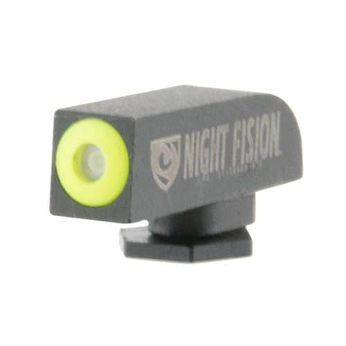 Night Fision GLK000001YGX Night Sight Front Square Top fits Glock Green Tritium w/Yellow Outline Black Night Fision GLK000001YGX Night Sight Front Square Top fits Glock Green Tritium w/Yellow Outline Black