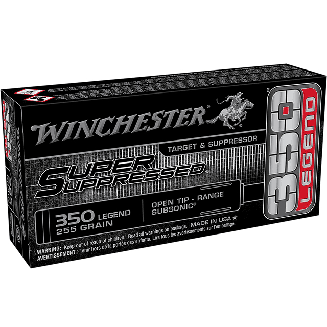 Winchester Ammo Super Suppressed 350 Legend 255 gr Open Tip Range - SUP350 Winchester Ammo Super Suppressed 350 Legend 255 gr Open Tip Range - SUP350