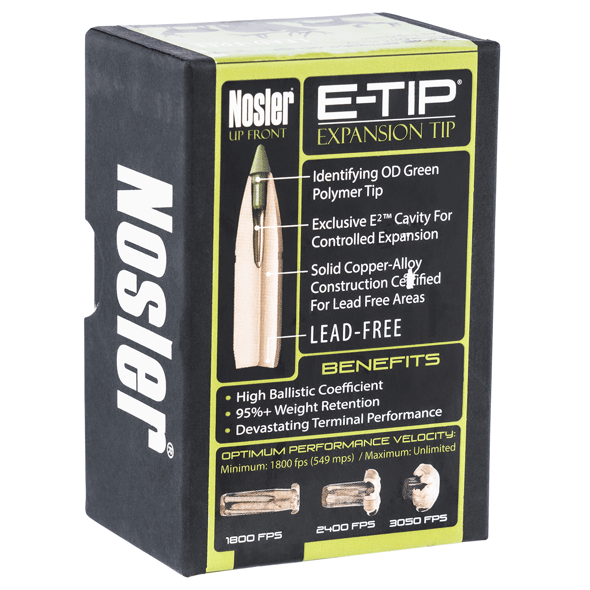 Nosler 59765 E-Tip 6.5 Creedmoor .264 120 gr Spitzer/ 50 Per Box Nosler 59765 E-Tip 6.5 Creedmoor .264 120 gr Spitzer/ 50 Per Box